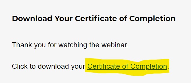 Certificate Download